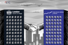 Chứng khoán châu Âu trầm lắng khi vụ sáp nhập LSE-Deutsche Boerse khó thành