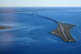 1440px Oresund Bridge from the air in September 2015