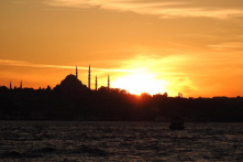 Ấn tượng hoàng hôn trên vịnh Bosporus