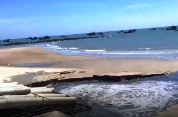 cảng biển La Gi, xả thải