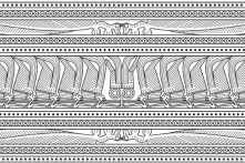 Bức tranh kỳ lạ trên tấm giáp che ngực Lật Phương