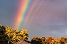 Chụp được cầu vồng “sinh 5” hiếm thấy gây ngạc nhiên