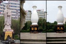 Trung Quốc: Tượng Quan Âm tại tỉnh Sơn Đông bị giấu vào bình hoa