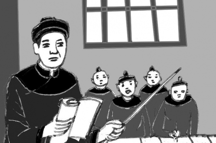 Vị Thám hoa được 2 làng xây trường, gánh lễ vật đến xin dạy học