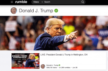 Cựu TT Trump tạo tài khoản trên Rumble – đối thủ của YouTube