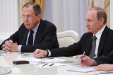 Vladimir Putin with Sergey Lavrov 2016 03 23