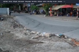 Dự án cống gom xử lý nước thải tạm dừng thi công sau vụ sụt lún đường ven Tô Lịch