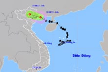 Bão số 2 suy yếu thành áp thấp nhiệt đới, đã vào khu vực Quảng Ninh – Hải Phòng