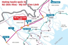 Dự án cao tốc Mỹ An – Cao Lãnh dài 27km, đội vốn thêm gần 1.400 tỷ đồng