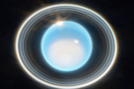 Kính James Webb chụp lại hình ảnh sắc nét về hành tinh Uranus
