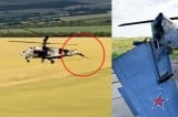 [VIDEO] Xem trực thăng “Cá sấu” của Nga gãy đuôi cố gắng bay về căn cứ