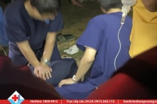 Nam thanh niên đột quỵ khi đang đá bóng