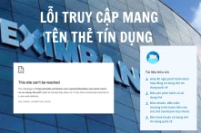Không thể truy cập mẫu biểu phí, lãi, hợp đồng mở thẻ của Eximbank
