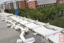 TQ: Lan can đá của cây cầu gần 700 tỷ đồng bị “gió thổi bay”