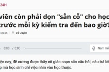 Cả xã hội cứ điên cuồng vì điểm