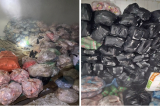 Trong 4 ngày liên tiếp, phát hiện 7 tấn nầm, xương, lòng, lạp xưởng... trôi nổi tại Hà Nội