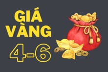 Ngày 4/6, giá vàng SJC Big 4 bán ra giảm tiếp 1 triệu đồng/lượng