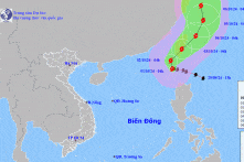 Bão Krathon đi vào Biển Đông