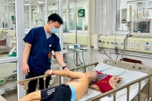 Cụ ông mất một nửa lượng máu trong cơ thể do sốt xuất huyết