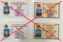 Nhóm bị can làm giả con dấu, tài liệu của Công an, Quân đội để vay tiền ngân hàng