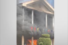 [VIDEO] Cháy lớn xảy ra tại trụ sở UBND tỉnh Bình Phước