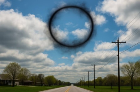 Vòng khói đen bí ẩn xuất hiện trên bầu trời: Chưa từng thấy