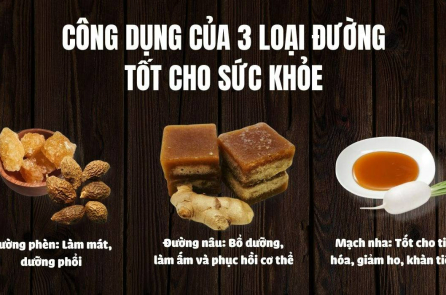 Công dụng chữa lành của đường nâu, đường phèn và mạch nha