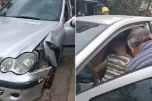 Lái xe Mescedes rồi dùng ma túy, người đàn ông sốc thuốc gây tai nạn liên hoàn