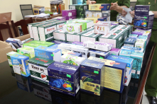 Thu giữ hàng chục triệu sản phẩm thực phẩm chức năng, bảo vệ sức khỏe Santex, RQPhar giả