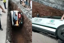 Xe tự lái Apollo Go của Baidu rơi vào hố sâu 3 mét, gây lo ngại về an toàn