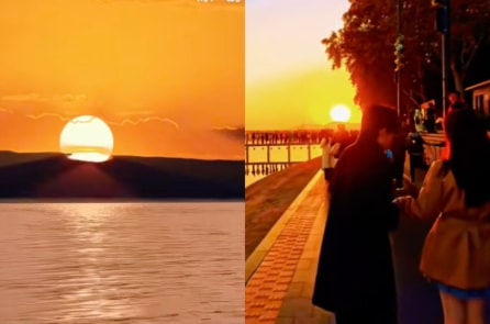 Mắt của một phụ nữ 27 tuổi bị “cháy nắng” do ngắm bình minh và hoàng hôn