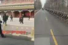 Video an ninh bất thường ở Bắc Kinh: Quân đội và xe quân sự xuất hiện ở Hà Bắc