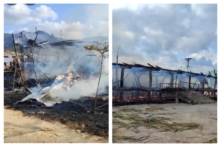 Nhà rông lớn nhất của đồng bào Ba Na ở Quảng Ngãi bị thiêu rụi hoàn toàn